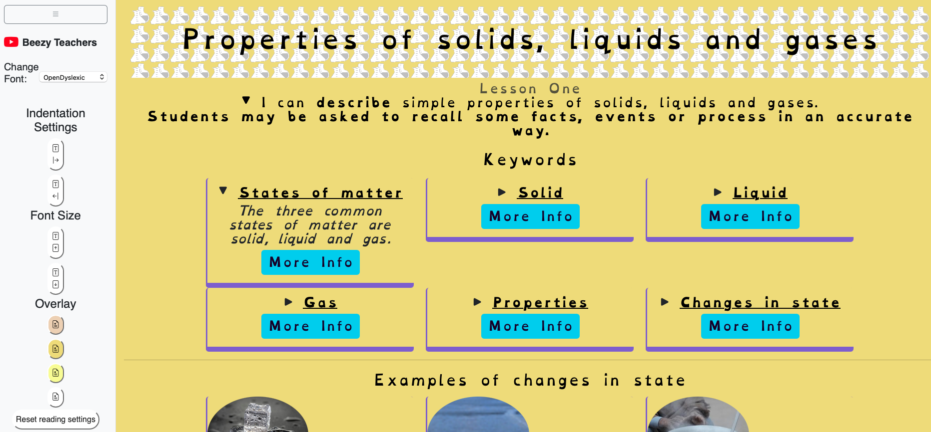 Screenshot preview of BeezyTeachers platform
