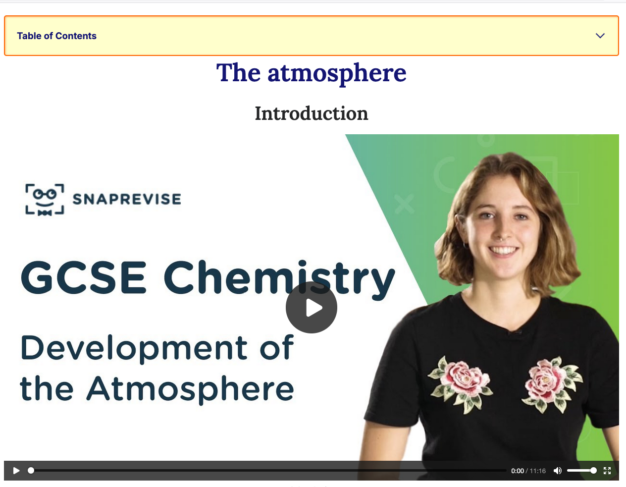 Screenshot preview of Beezystudents earths atmosphere unit